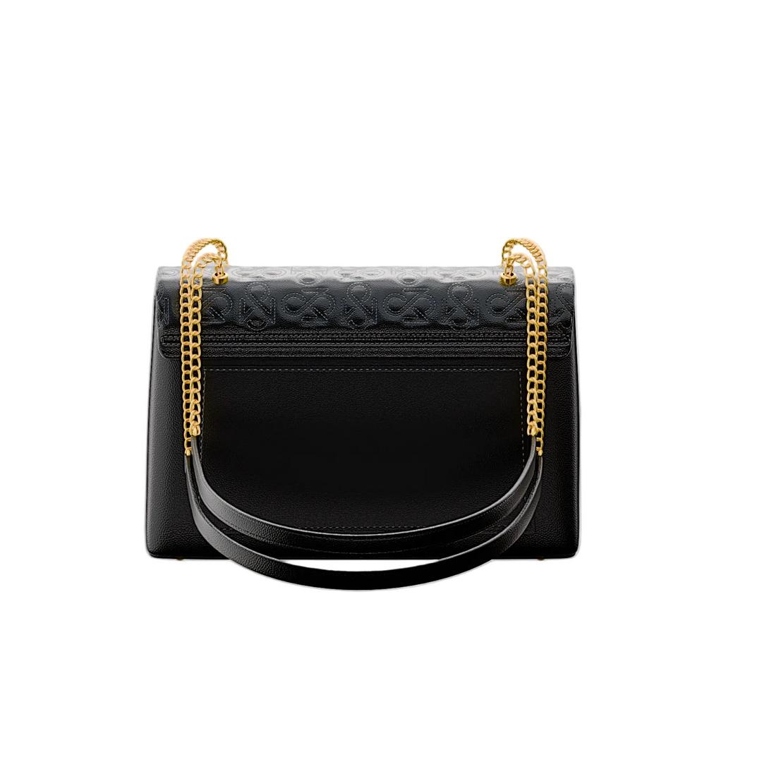 Signature Luxe Flap Mini – Black/Gold