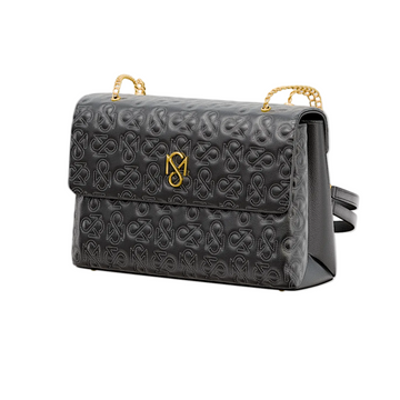 Signature Luxe Flap Mini – Black/Gold