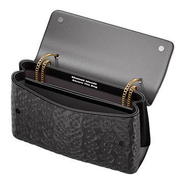 Signature Luxe Flap Mini – Black/Gold