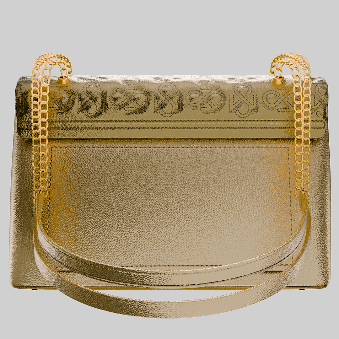 Signature Luxe Flap Large – Gold