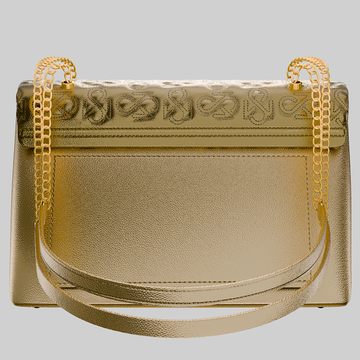 Signature Luxe Flap Large – Gold