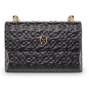 Signature Luxe Flap XL – Black/Gold