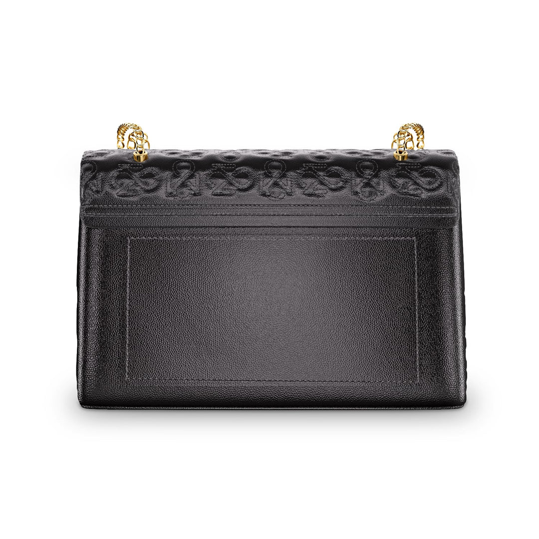 Signature Luxe Flap XL – Black/Gold