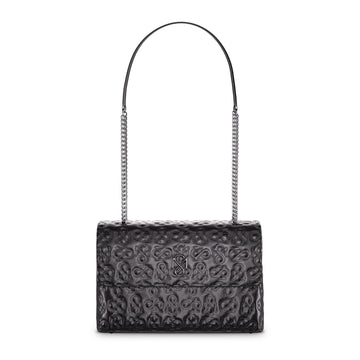 Signature Luxe Flap XL – Black/Gun Metal