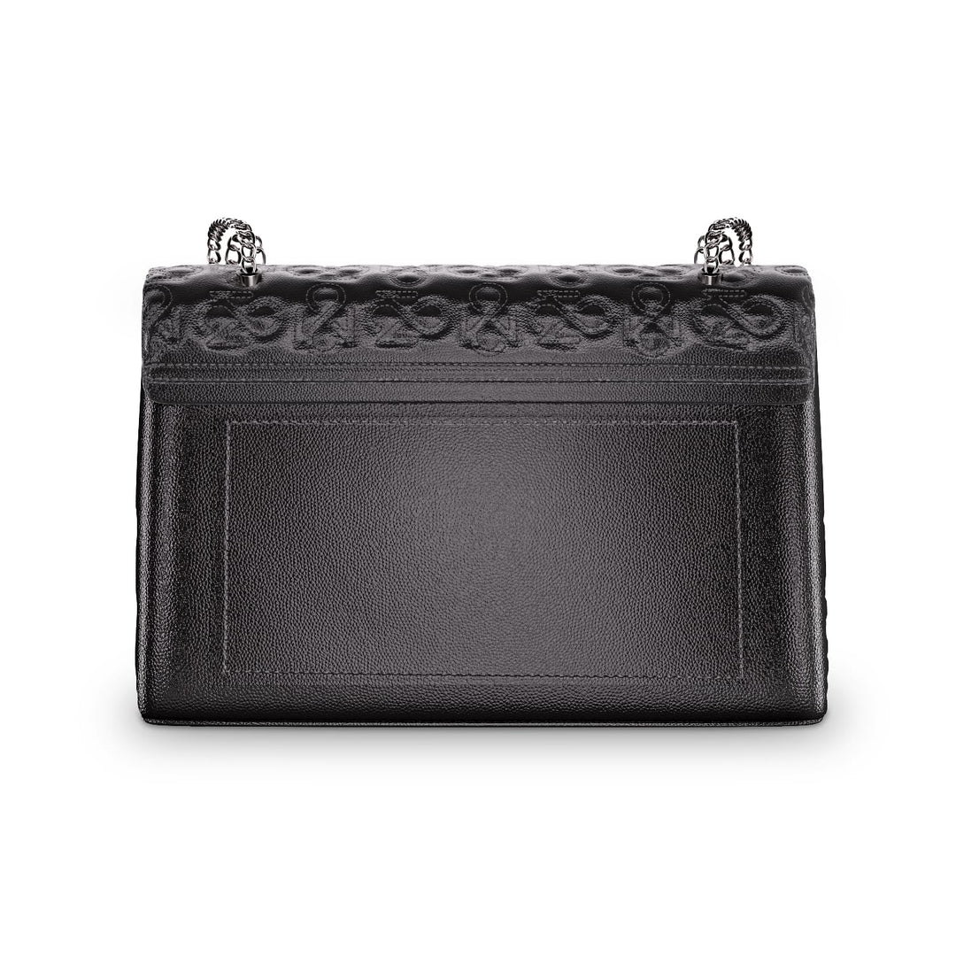 Signature Luxe Flap XL – Black/Gun Metal