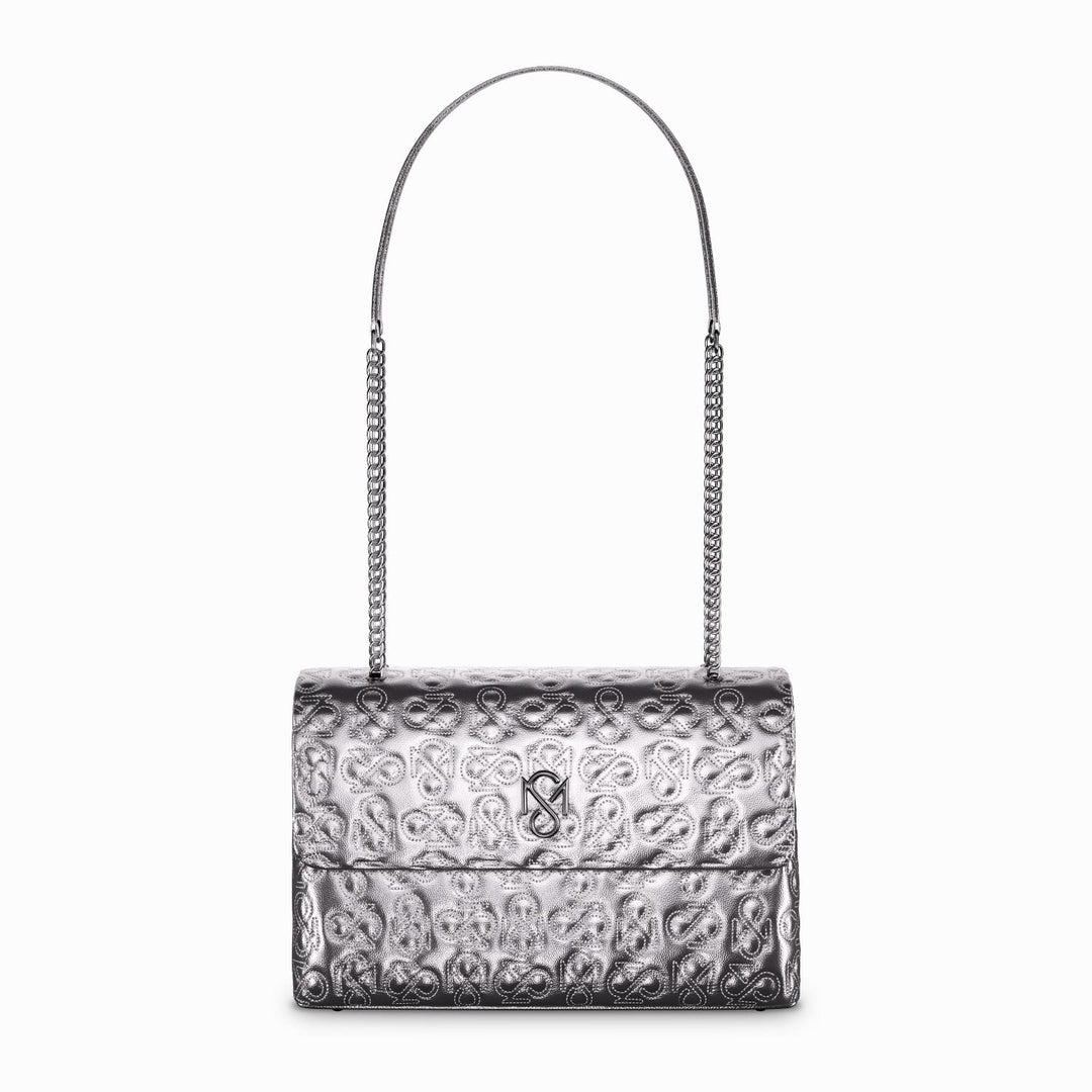 Signature Luxe Flap XL – Silver