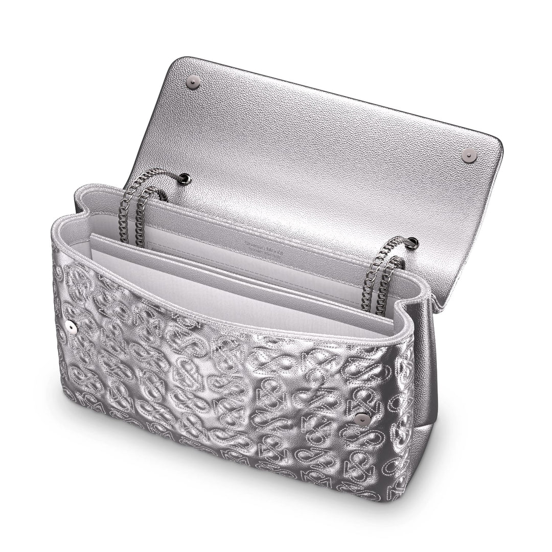 Signature Luxe Flap XL – Silver