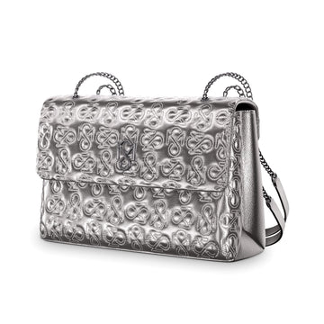 Signature Luxe Flap XL – Silver