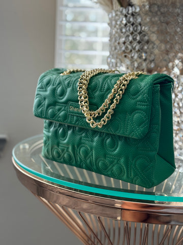 Signature Luxe Flap Medium – Money Green