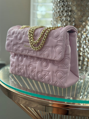 Signature Luxe Flap Medium – Blush Pink