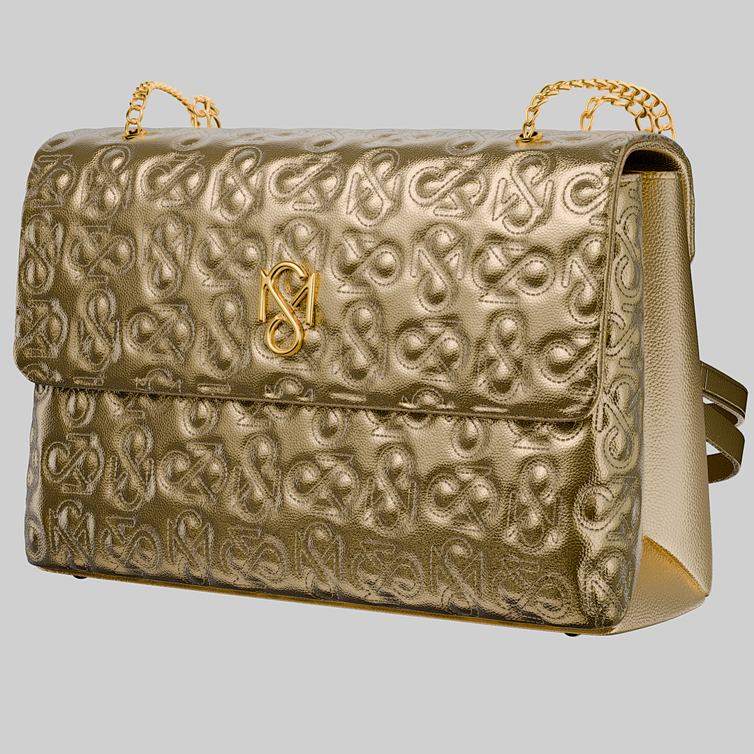 Signature Luxe Flap Large – Gold