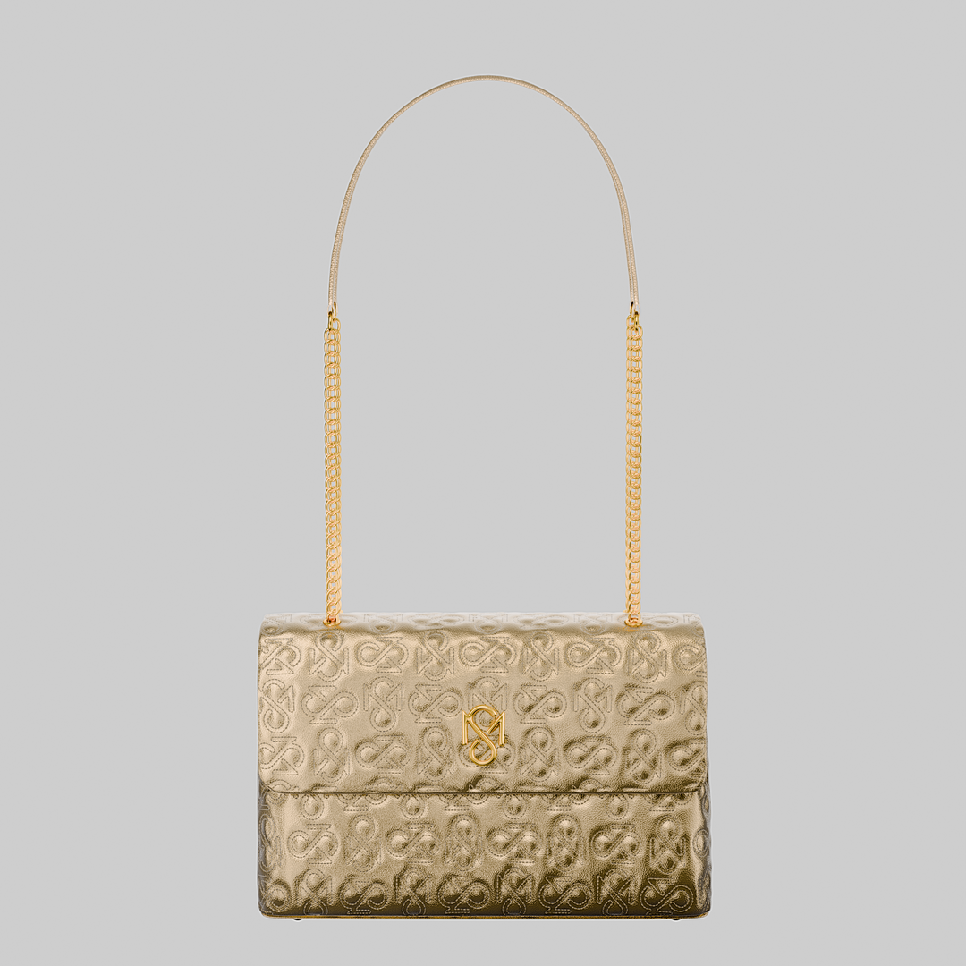 Signature Luxe Flap Large – Gold
