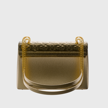 Signature Luxe Flap Medium – Gold