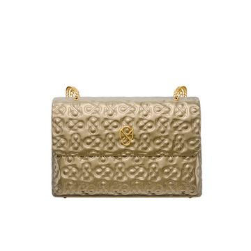 Signature Luxe Flap Medium – Gold