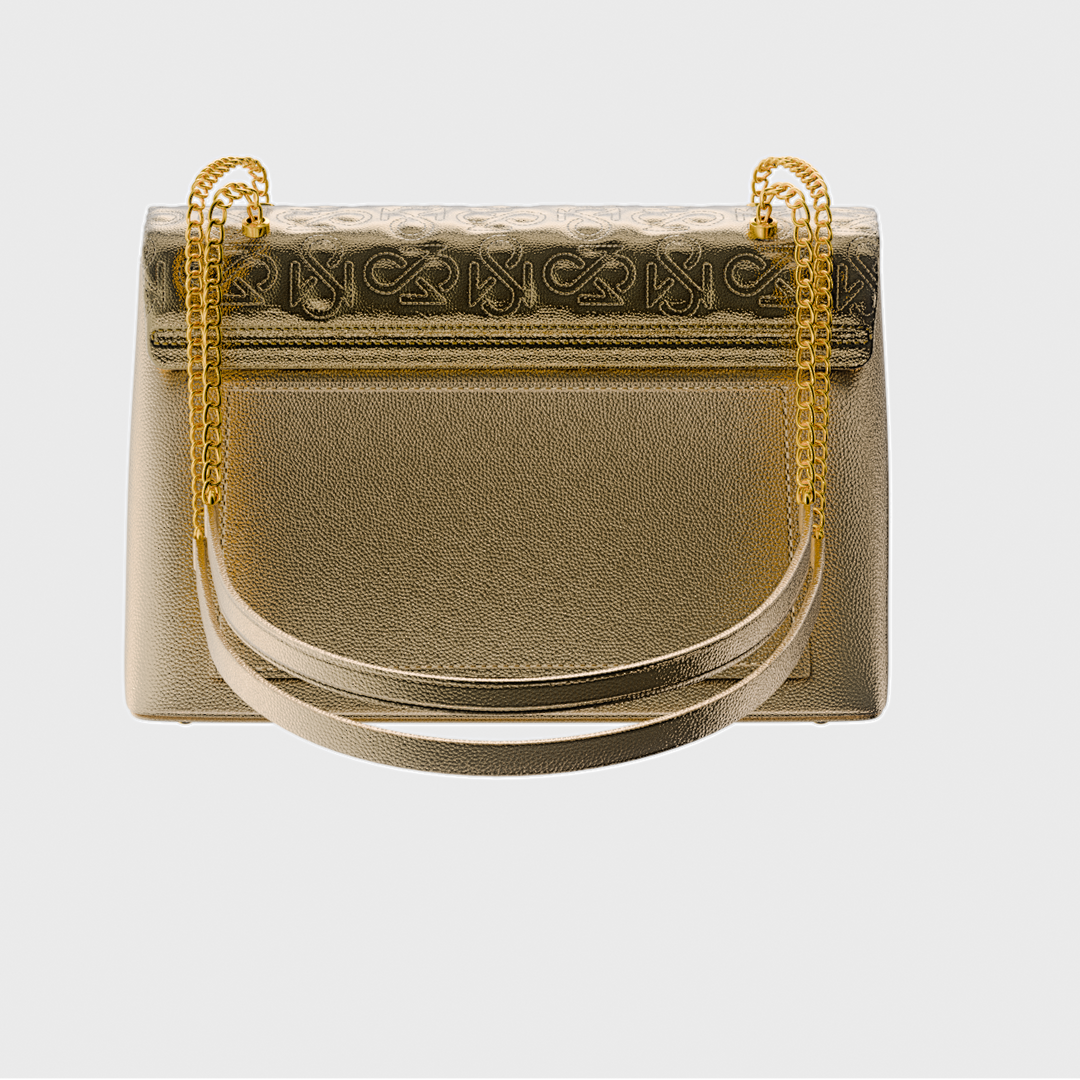 Signature Luxe Flap Mini – Gold