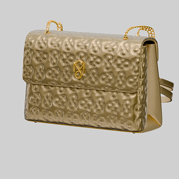 Signature Luxe Flap Mini – Gold