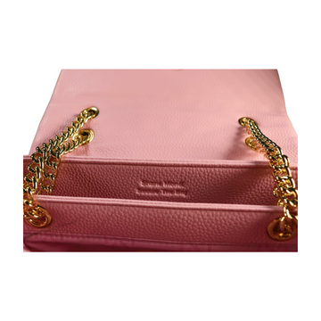 Signature Luxe Flap Medium – Blush Pink
