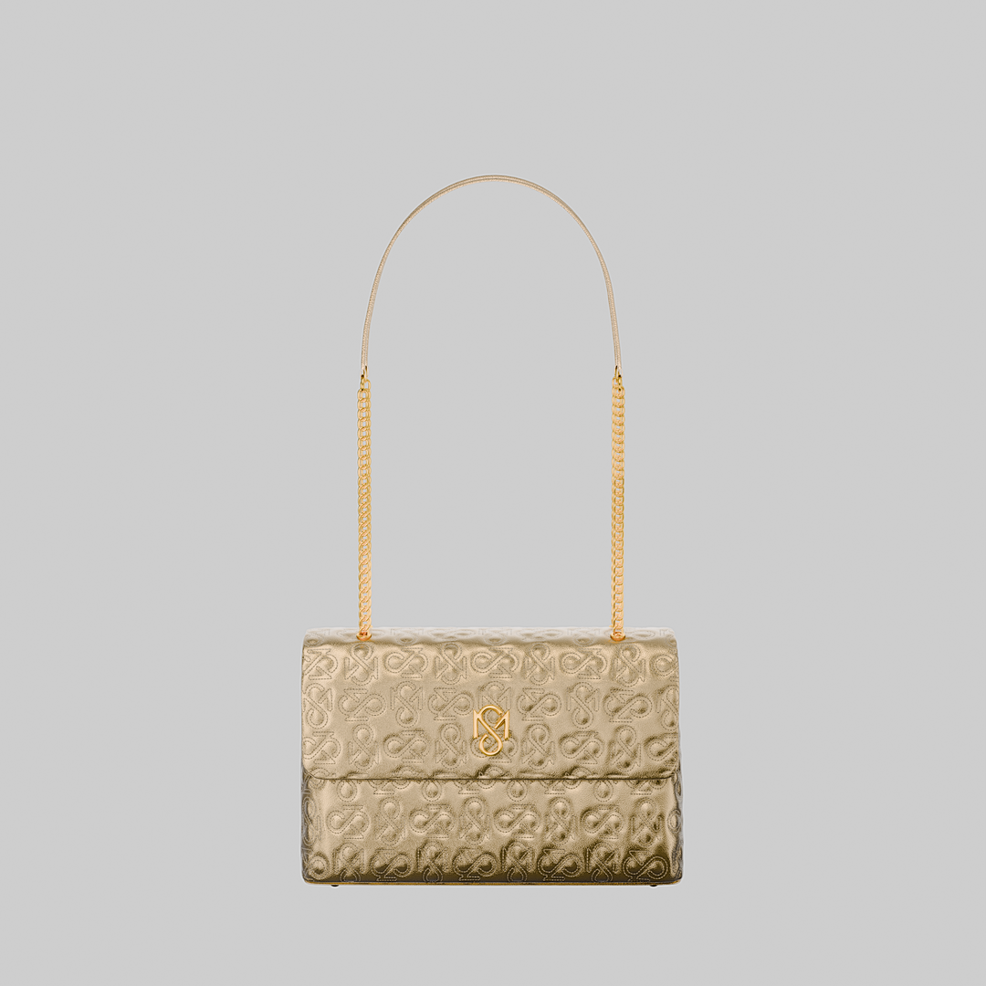 Signature Luxe Flap Medium – Gold