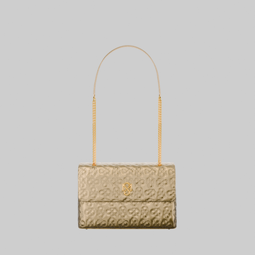 Signature Luxe Flap Medium – Gold