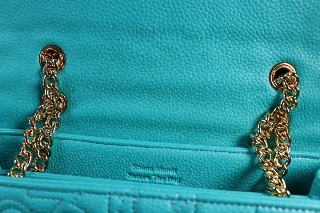 Signature Luxe Flap Medium – Teal