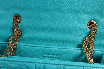 Signature Luxe Flap Medium – Teal