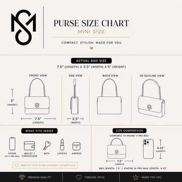 Signature Luxe Flap Mini – Black/Gold