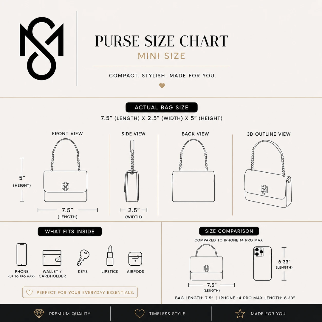 Signature Luxe Flap Mini – Gold